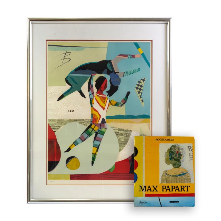 Max Papart French Embossed Art Serigraph w/ Book (1 of 10)