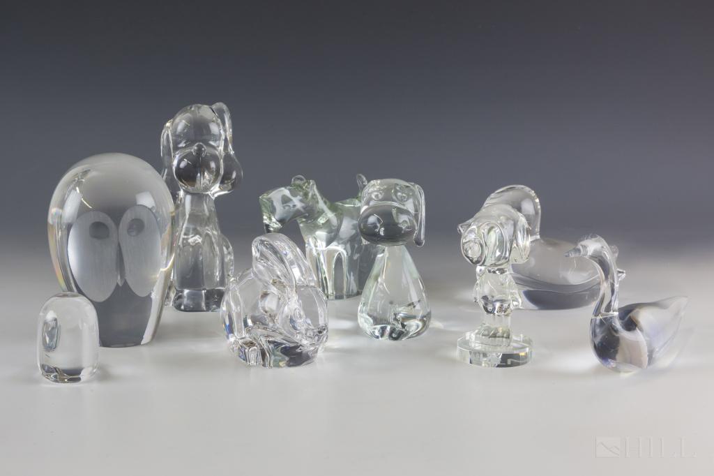 Designer Signed & Art Glass Paperweights Figurines (1 of 6)