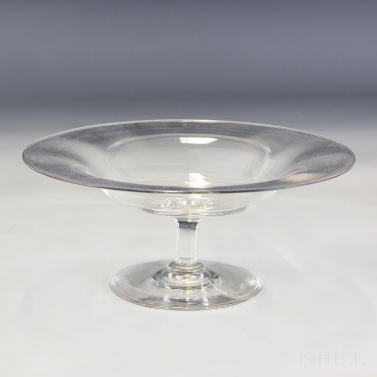 Carder Steuben Fleur de Lis Signed Crystal Compote (1 of 5)