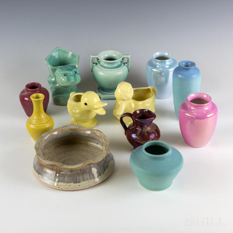 12 Signed Studio Artisan Vases Weller Van Briggle (1 of 11)