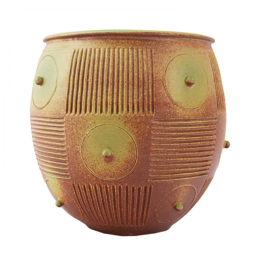 Artist Signed Modernist Studio Art Pottery Vase (1 of 5)