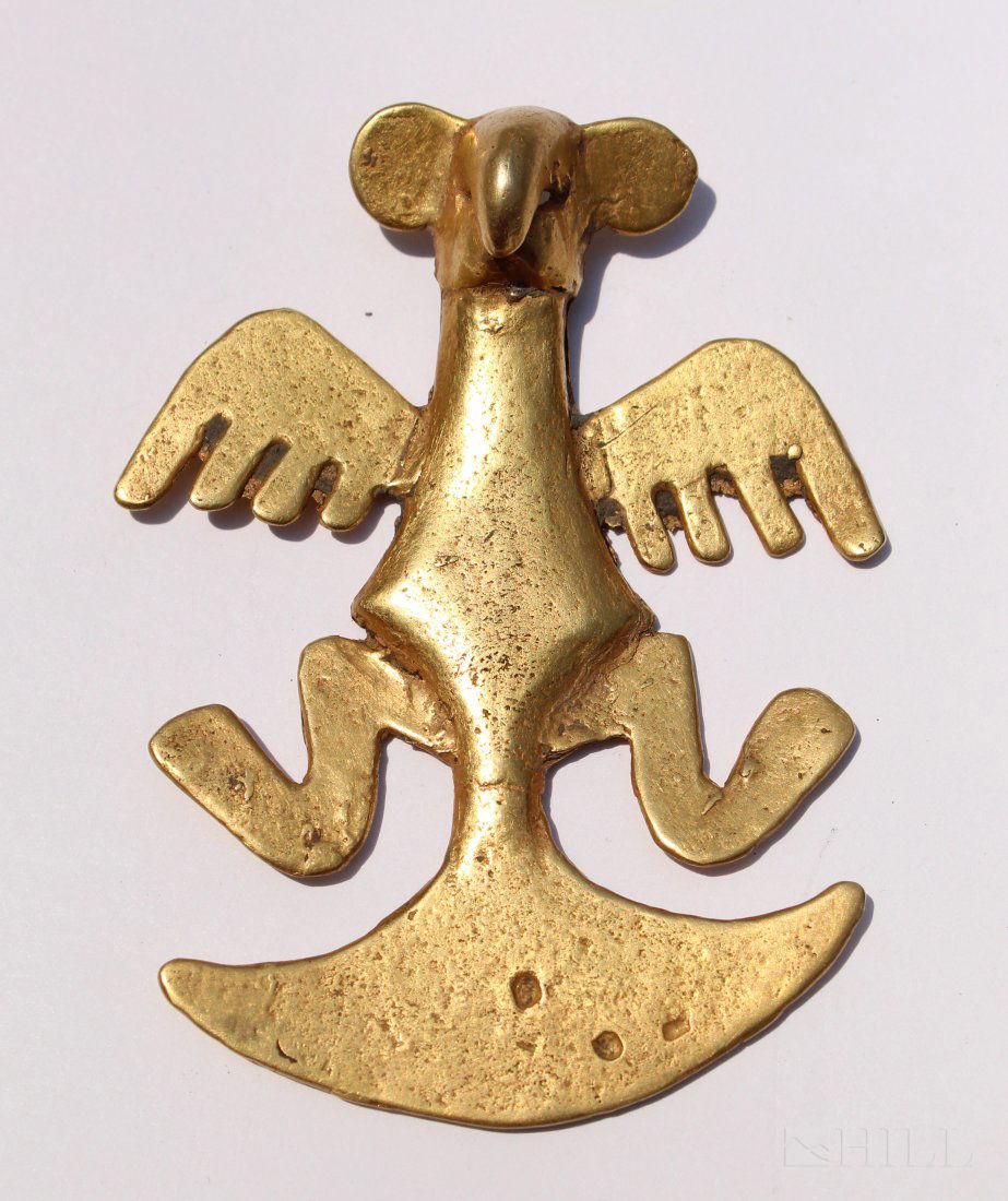 Large Pre Columbian 60% Gold Bird Pendant 65 Grams (1 of 4)