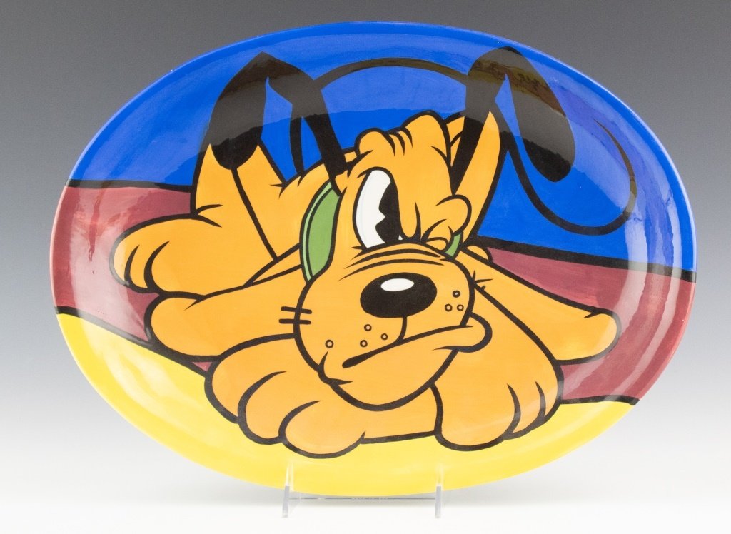 PLUTO Art of Disney Oval Ceramic Charger Plate (1 of 3)