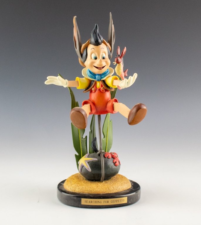 Walt Disney Bill Toma Pinnochio Bronze Sculpture (1 of 5)