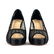 Louboutin Red Bottoms Black Sheer Heel Shoes 36 - 2
