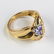 Ladies 14k Gold Diamond & Tanzanite Gemstone Ring
