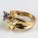 Ladies 14k Gold Diamond & Tanzanite Gemstone Ring - 3