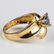 Ladies 14k Gold Diamond & Tanzanite Gemstone Ring - 7