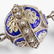 Chinese Sterling Silver Enamel Filigree Necklace - 6