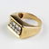 Vintage Men's 14k Gold 1 CTTW Diamond Pinky Ring - 4