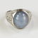 Men's 14K Gold Blue Star Sapphire Diamond Ring - 2
