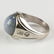 Men's 14K Gold Blue Star Sapphire Diamond Ring - 3