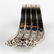 Ladies Retro 14k White Gold Diamond Chevron Ring - 5