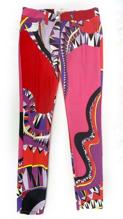 Emilio Pucci Abstract Print High-Rise Skinny Jeans (1 of 4)