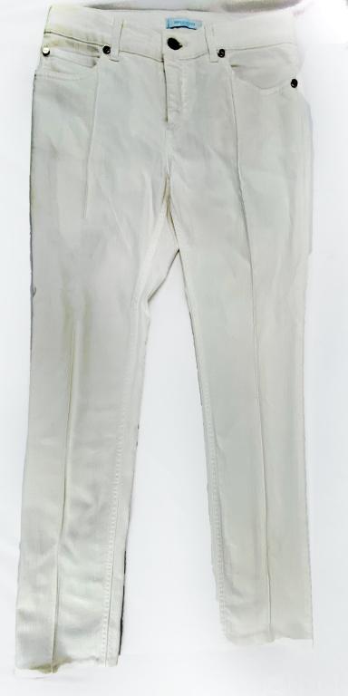 Emilio Pucci High Rise White Skinny Jeans Size 6 (1 of 4)