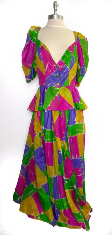 Vintage 1980s Yves Saint Laurent Gauche 2 Pc Dress (1 of 5)