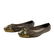 Miu Miu Brown Leather Jeweled Ballerina Flats 36 - 5