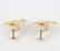 Pair Buccellati 18k 750 Yellow Gold Leaf Earrings - 3