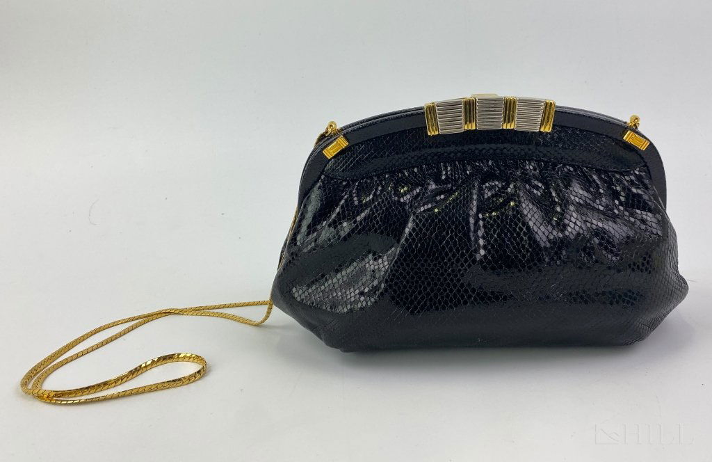 black and gold clutch purse