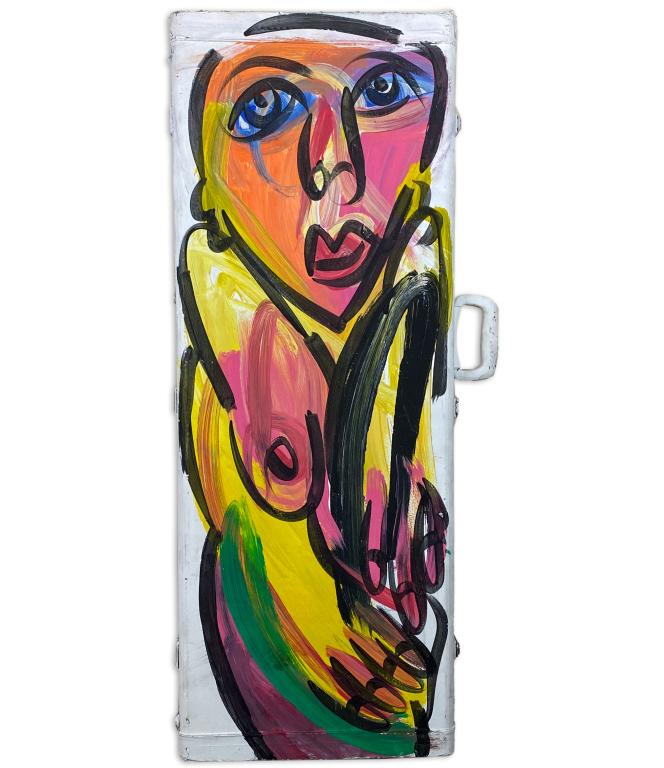 Peter Keil Germany Oil Painting Travel Guitar Case (1 of 5)