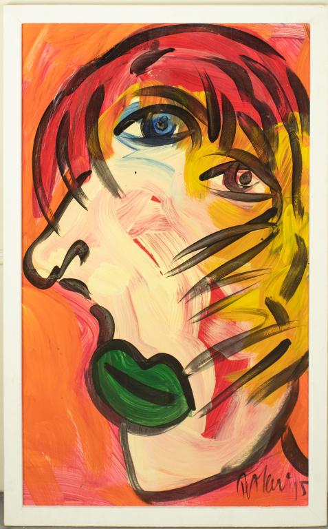 Peter Keil German B.1942 Sideways '95 Oil Painting (1 of 5)