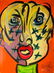 Peter Keil (German B1942) Andy Warhol Oil Painting