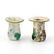 2 Ancient Roman Iridescent Blown Glass Vessels LOT