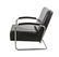 2 Kem Weber Style Tube Steel Leather Club Chairs - 5