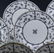 Tiffany & Co Hammersley Bamboo Black Dinner Plates - 3