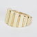 Designer Signed MAZ 14k Gold White Bone Ring Sz 5