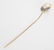 14K Gold Victorian Diamond Gemstone Stick Hair Pin - 3