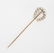 14K Gold Victorian Diamond Gemstone Stick Hair Pin - 4
