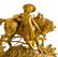 Antique French Dore Bronze Figural Mantle Clock - 10