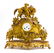 Antique French Dore Bronze Figural Mantle Clock