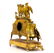 Antique French Dore Bronze Figural Mantle Clock - 5