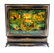 Large Russian Folk Art Lacquer Box Tea Caddy Box - 6