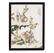 Chinese Scenic Enameled Porcelain Plaque Panel 16"