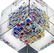 Jon Kuhn (American B1949) Art Glass Cube Sculpture - 6