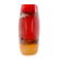Barbini Murano Art Glass Red to Amber Scavo Vase - 3