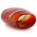 Barbini Murano Art Glass Red to Amber Scavo Vase - 6