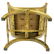 Pair Neoclassical Curule Campaign Chair Armchairs - 6
