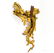 2 French Empire 20" Cast Iron Rococo Gilt Andirons - 4