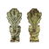 Pair Bronze Khmer Seated Buddha Muchalinda Statues - 3
