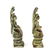 Pair Bronze Khmer Seated Buddha Muchalinda Statues - 4