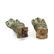 Pair Bronze Khmer Seated Buddha Muchalinda Statues - 5