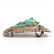 Navajo Tribe Sterling Silver Turquoise Belt Buckle - 4