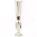 Victorian Glass Mantle Lusters w/ Hurricane Shades - 2