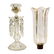 Victorian Glass Mantle Lusters w/ Hurricane Shades - 5