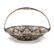 Ornate 800 Silver Repousse Reticulated Basket Bowl - 2