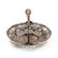 Ornate 800 Silver Repousse Reticulated Basket Bowl - 4